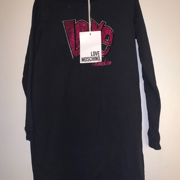Love Moschino Sweatshirt Dress Size 